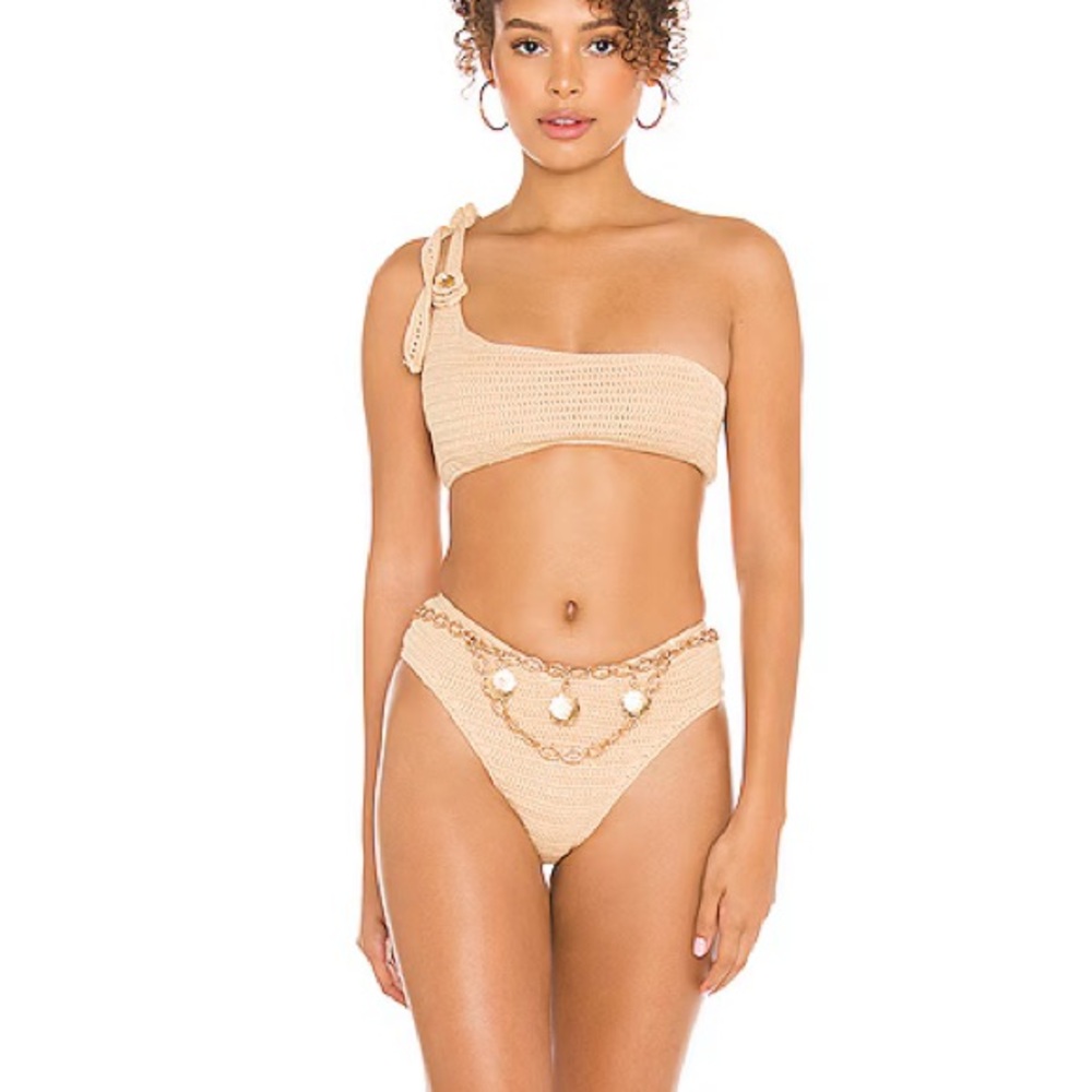 Maiyo Freesia Bikini Set in Beige Medium New